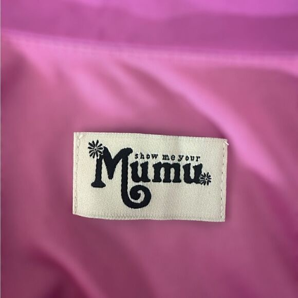 Show Me Your Mumu Womens Ruffle Tiered Spaghetti Strap Mini Barbie Pink Size S - Picture 12 of 14